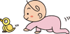 イラスト（小鳥と赤ちゃん）